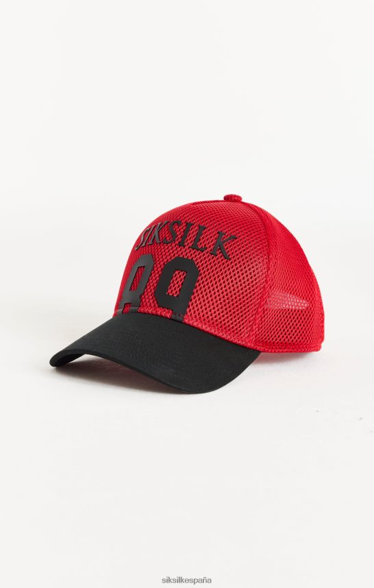 accesorio es SikSilk unisexo gorra trucker roja de malla completa 89 4NP28R241