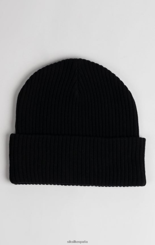accesorio es SikSilk unisexo gorro con escudo negro 4NP28R230