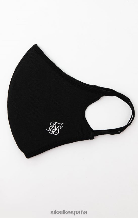 accesorio es SikSilk unisexo paquete negro de 3 mascarillas 4NP28R239