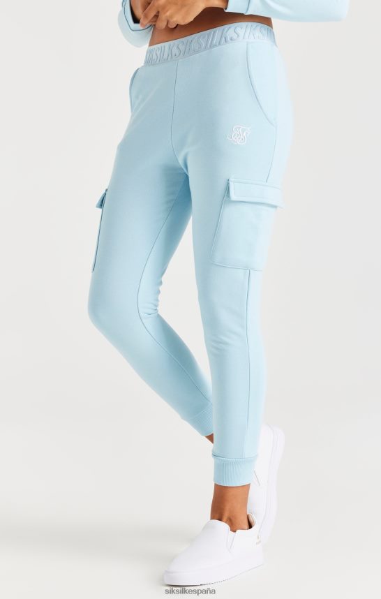 vestir es SikSilk chicas pantalones cargo con cintas - azul 4NP28R352