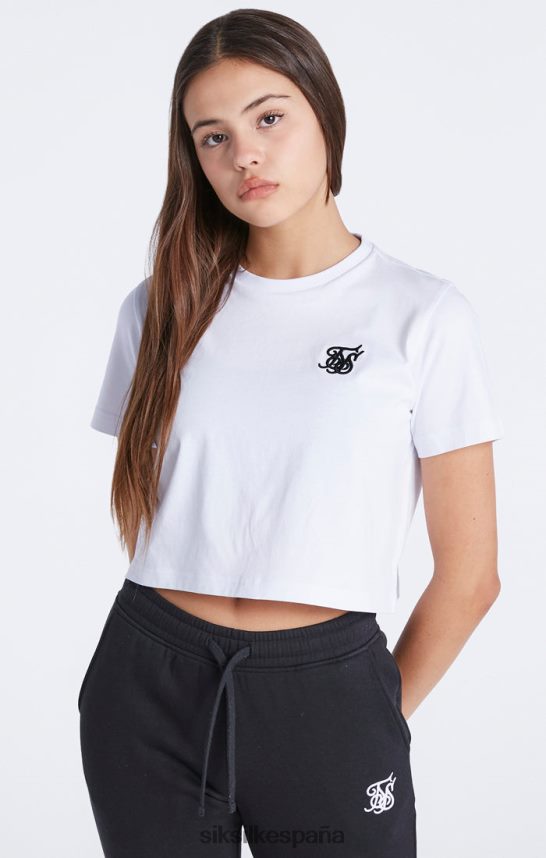 vestir es SikSilk chicas camiseta corta blanca esencial 4NP28R321