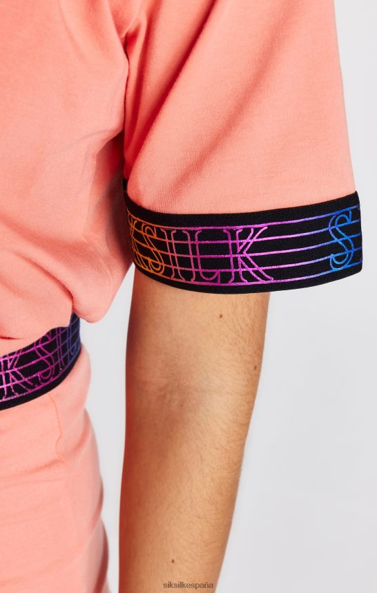 vestir es SikSilk chicas camiseta corta con cinta coral 4NP28R326