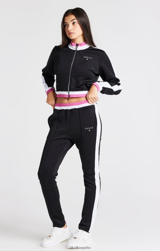 vestir es SikSilk chicas chaqueta retro negra 4NP28R341