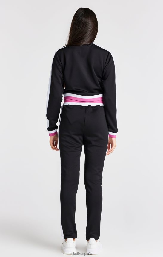 vestir es SikSilk chicas chaqueta retro negra 4NP28R341