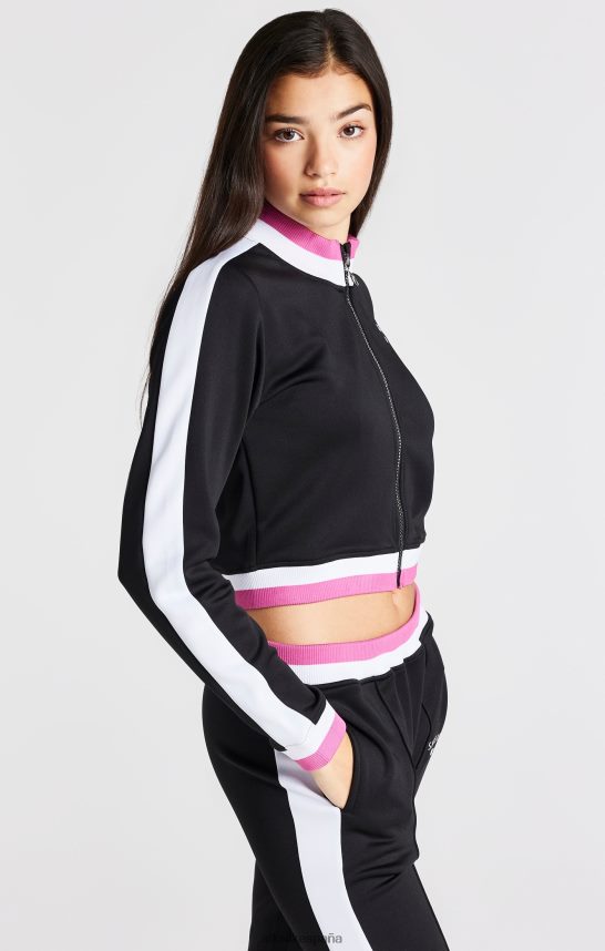 vestir es SikSilk chicas chaqueta retro negra 4NP28R341