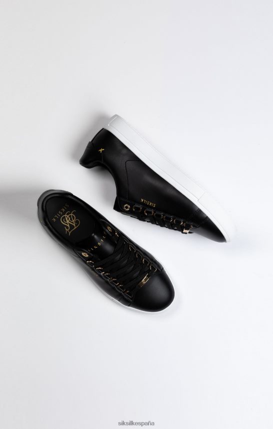 calzado es SikSilk hombres Zapatilla clásica negra con anillas en D de metal. 4NP28R10