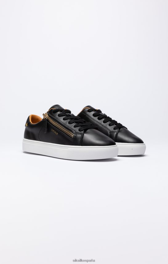 calzado es SikSilk hombres Zapatilla clásica negra con cremallera funcional. 4NP28R5