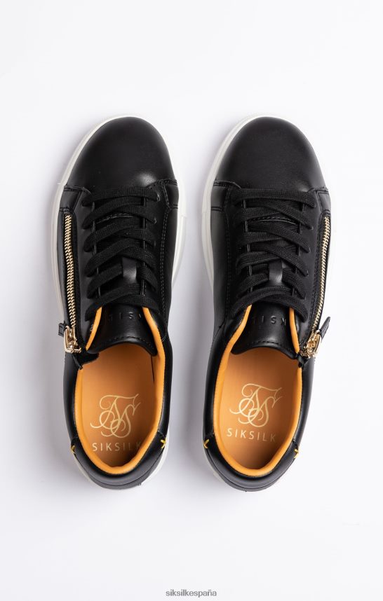 calzado es SikSilk hombres Zapatilla clásica negra con cremallera funcional. 4NP28R5