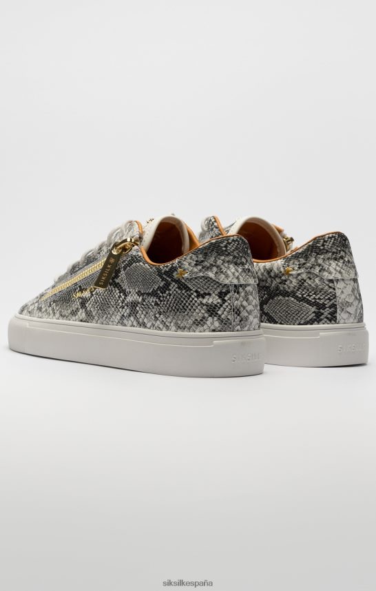 calzado es SikSilk hombres efecto piel de serpiente Kirkie blanco 4NP28R16