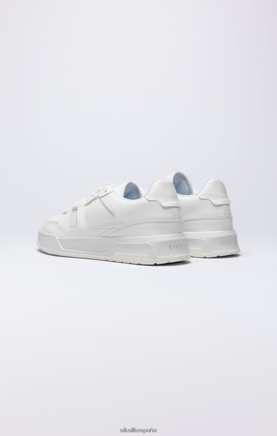 calzado es SikSilk hombres zapatillas de corte bajas blancas 4NP28R14