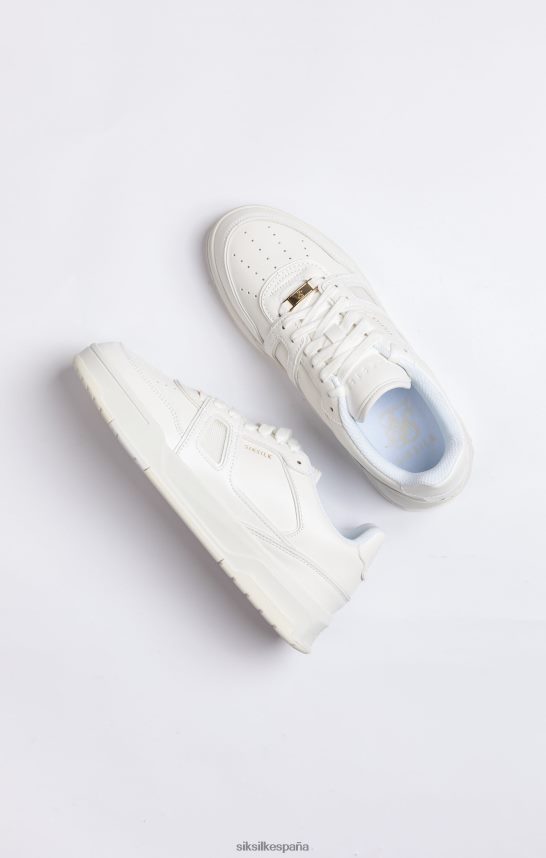calzado es SikSilk hombres zapatillas de corte bajas blancas 4NP28R14