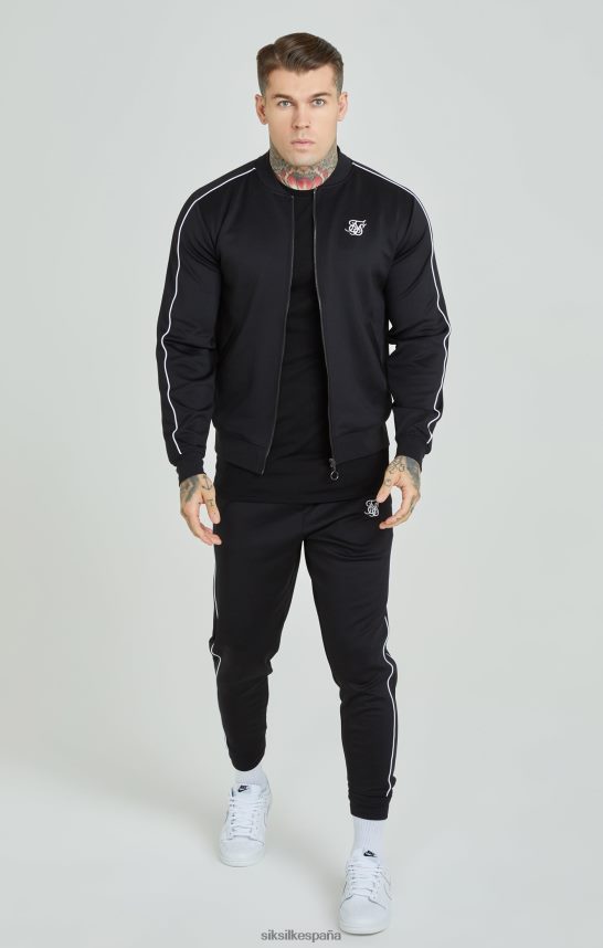 vestir es SikSilk hombres chándal con paneles negros 4NP28R503