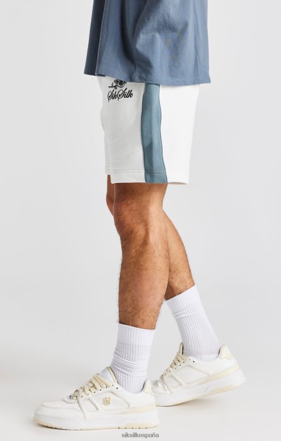 vestir es SikSilk hombres pantalón corto con bordado de rosas blancas 4NP28R584