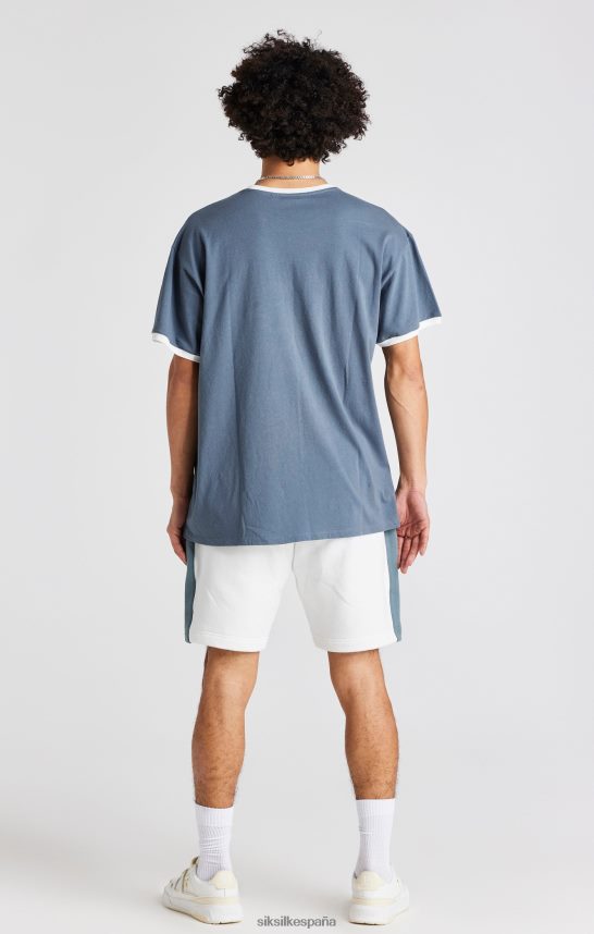 vestir es SikSilk hombres pantalón corto con bordado de rosas blancas 4NP28R584