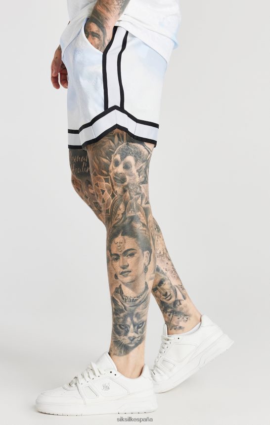 vestir es SikSilk hombres pantalón corto elegante con cinta blanca 4NP28R596