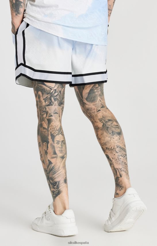 vestir es SikSilk hombres pantalón corto elegante con cinta blanca 4NP28R596