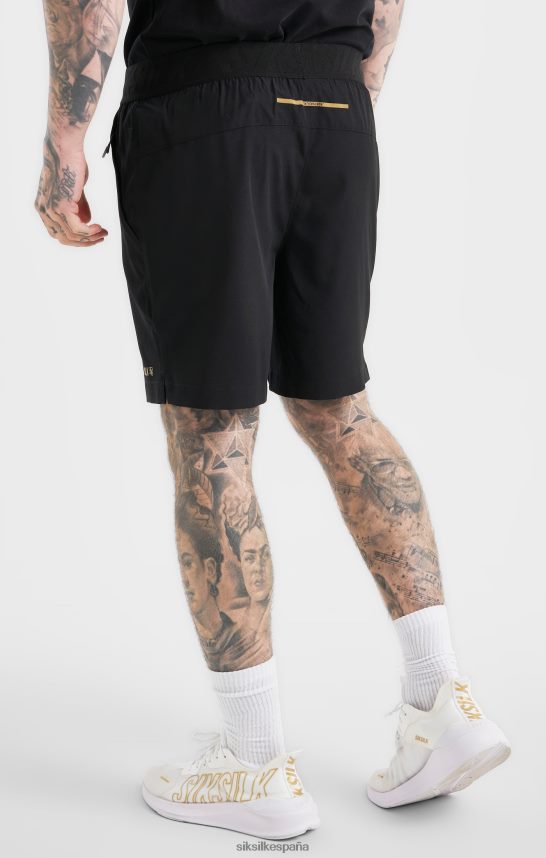 vestir es SikSilk hombres short deportivo negro 4NP28R590