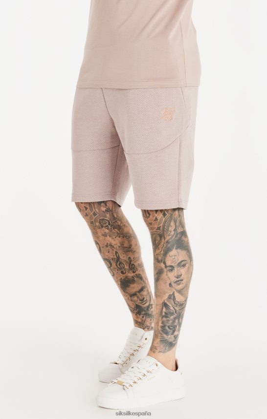 vestir es SikSilk hombres short texturizado lavado rosa 4NP28R572