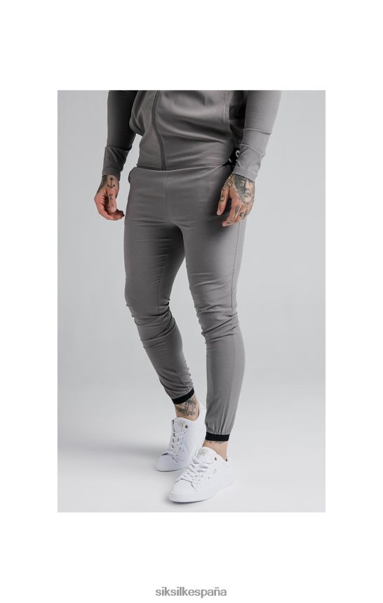vestir es SikSilk hombres Pantalones de chándal Agility Poly Ripstop - Gris 4NP28R527
