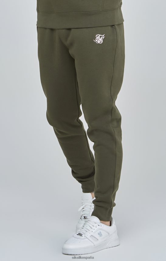 vestir es SikSilk hombres jogger caqui esencial con puños 4NP28R518