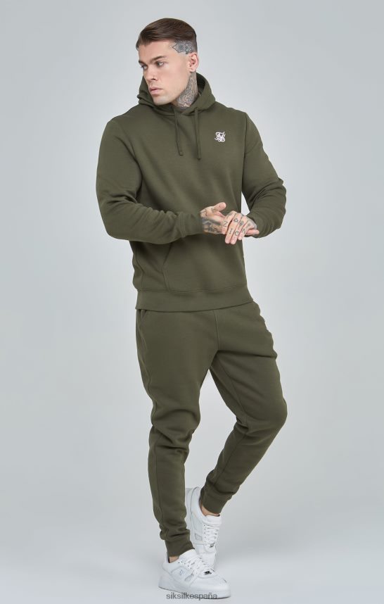 vestir es SikSilk hombres jogger caqui esencial con puños 4NP28R518