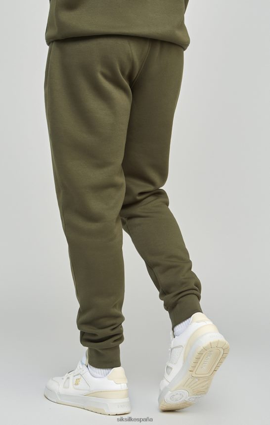 vestir es SikSilk hombres jogger caqui esencial con puños 4NP28R518