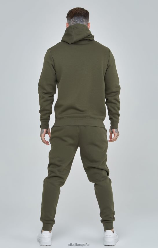 vestir es SikSilk hombres jogger caqui esencial con puños 4NP28R518
