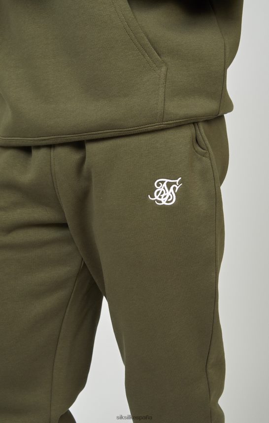vestir es SikSilk hombres jogger caqui esencial con puños 4NP28R518