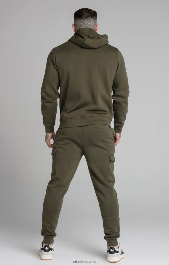 vestir es SikSilk hombres jogger cargo esencial caqui 4NP28R515