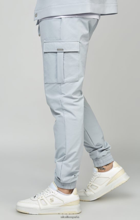 vestir es SikSilk hombres jogger cargo utilitario gris 4NP28R510