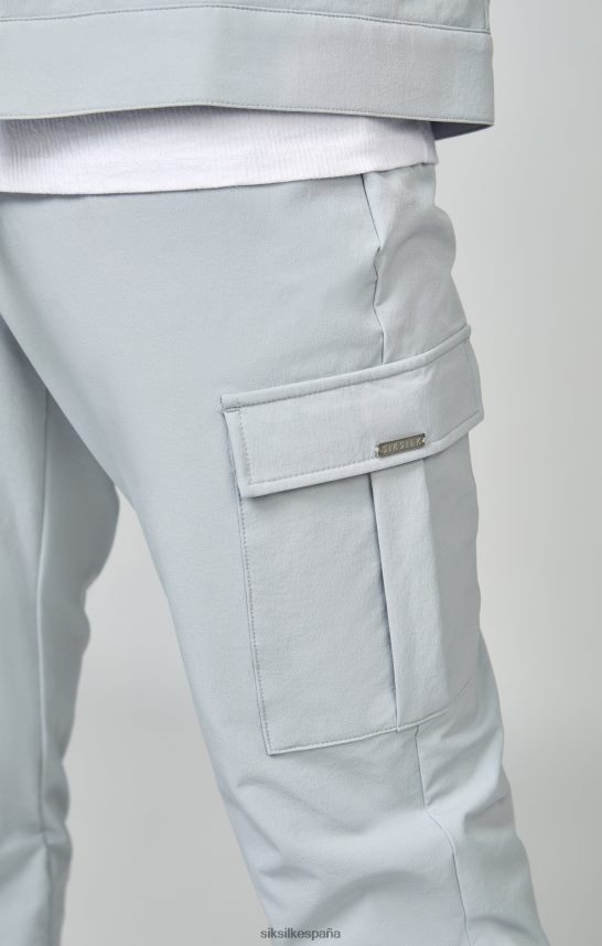 vestir es SikSilk hombres jogger cargo utilitario gris 4NP28R510
