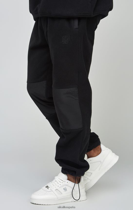 vestir es SikSilk hombres jogger crudo con puños y paneles de polar 4NP28R523
