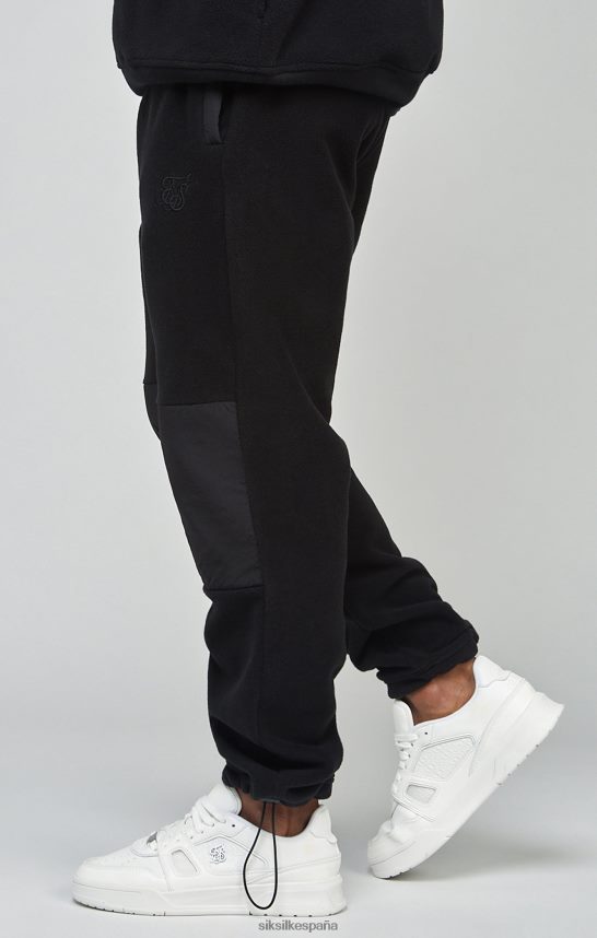 vestir es SikSilk hombres jogger crudo con puños y paneles de polar 4NP28R523