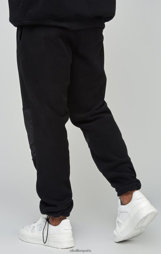 vestir es SikSilk hombres jogger crudo con puños y paneles de polar 4NP28R523