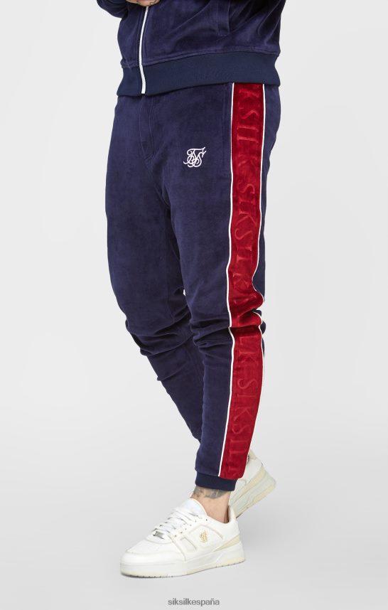 vestir es SikSilk hombres pantalón deportivo de terciopelo azul marino 4NP28R521