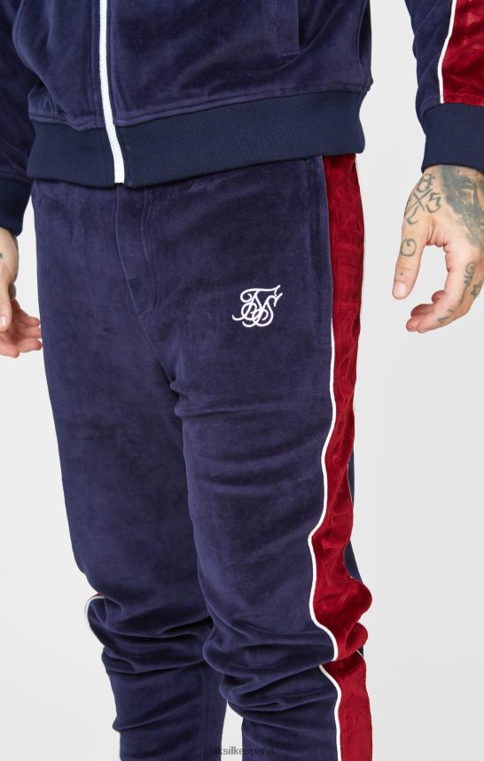 vestir es SikSilk hombres pantalón deportivo de terciopelo azul marino 4NP28R521