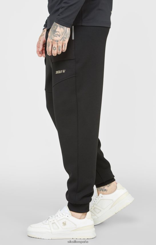 vestir es SikSilk hombres pantalon deportivo negro 4NP28R520