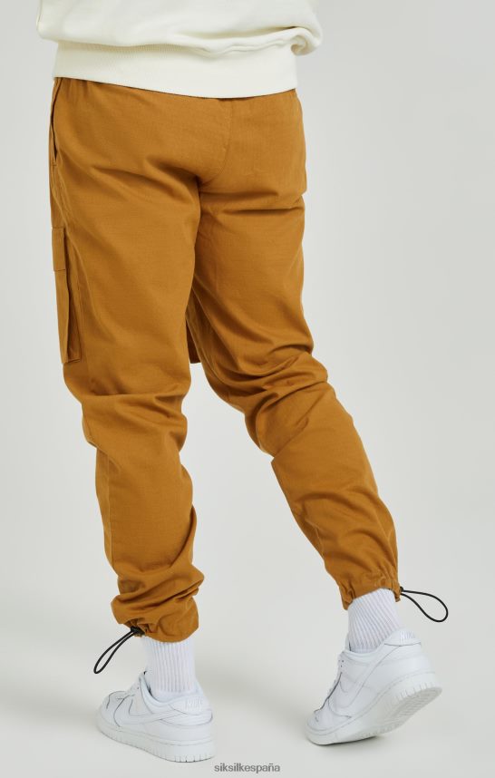vestir es SikSilk hombres pantalones cargo ripstop tostados 4NP28R513