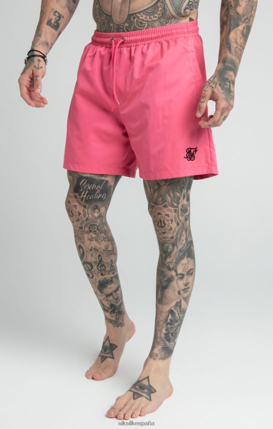 vestir es SikSilk hombres bañador rosa corto 4NP28R616