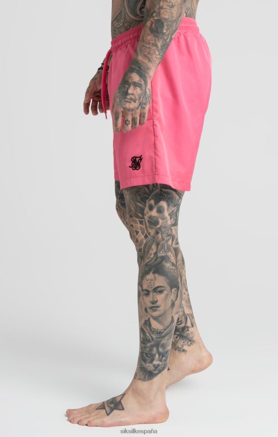 vestir es SikSilk hombres bañador rosa corto 4NP28R616