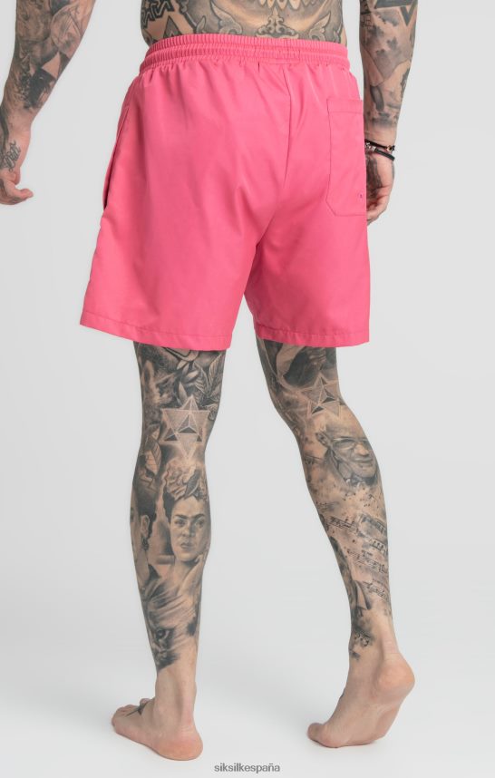 vestir es SikSilk hombres bañador rosa corto 4NP28R616