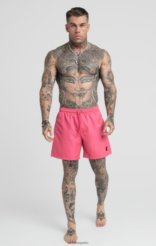 vestir es SikSilk hombres bañador rosa corto 4NP28R616