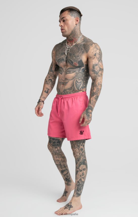 vestir es SikSilk hombres bañador rosa corto 4NP28R616