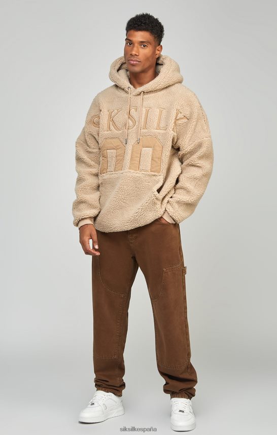 vestir es SikSilk hombres denim carpintero marrón de corte recto 4NP28R549