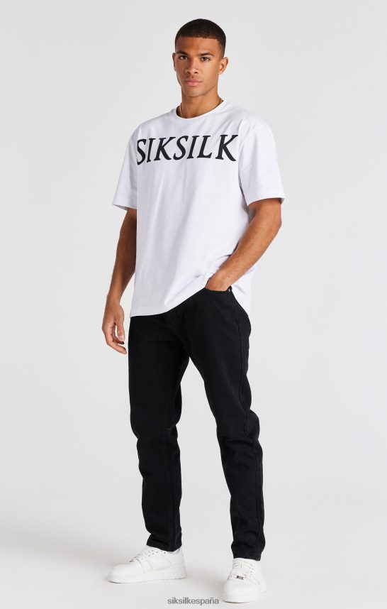 vestir es SikSilk hombres denim corte recto rosa negro 4NP28R542
