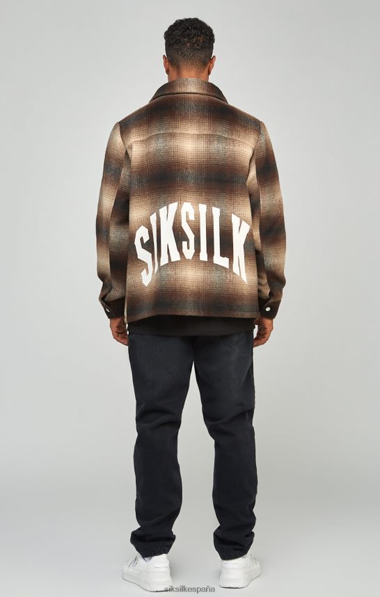 vestir es SikSilk hombres jeans negros de mezclilla de corte recto 4NP28R560