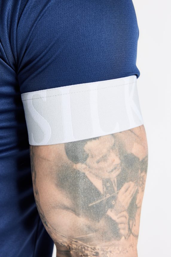 vestir es SikSilk hombres camiseta azul marino con puños elásticos 4NP28R369