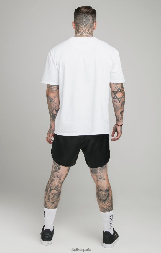 vestir es SikSilk hombres camiseta blanca holgada 4NP28R406