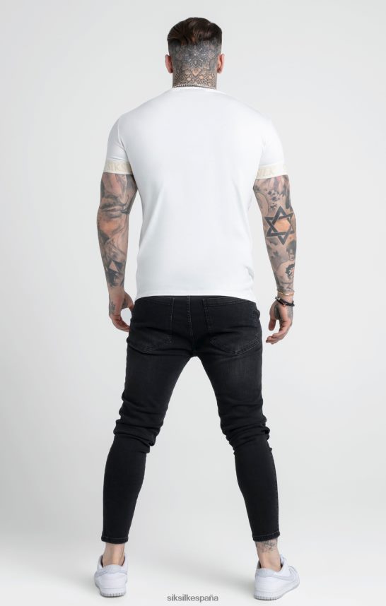 vestir es SikSilk hombres camiseta crudo con puños elásticos 4NP28R367