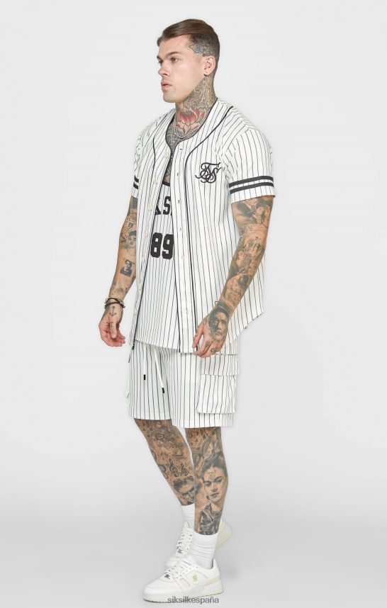 vestir es SikSilk hombres camiseta de beisbol color beige 4NP28R391